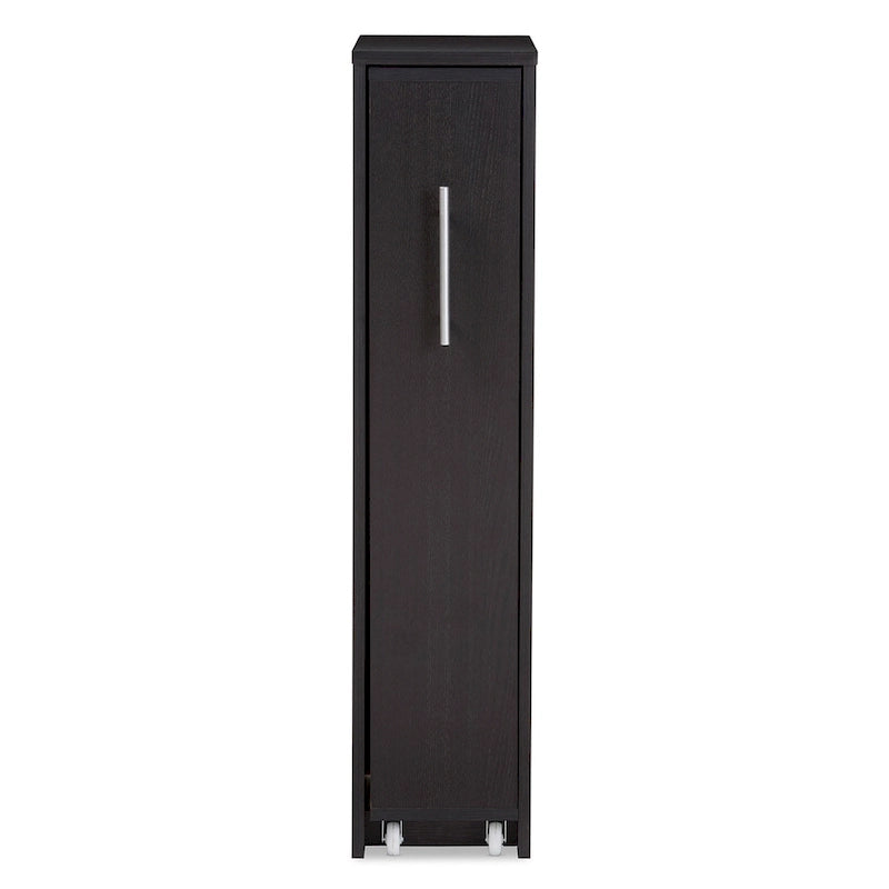Modern Dark Brown Bookcase by Baxton Studio