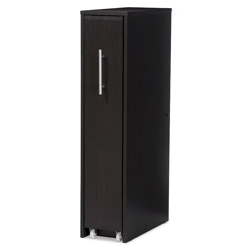 Modern Dark Brown Bookcase by Baxton Studio