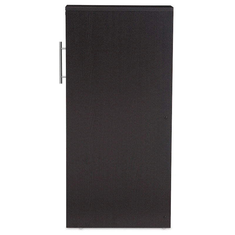 Modern Dark Brown Bookcase by Baxton Studio
