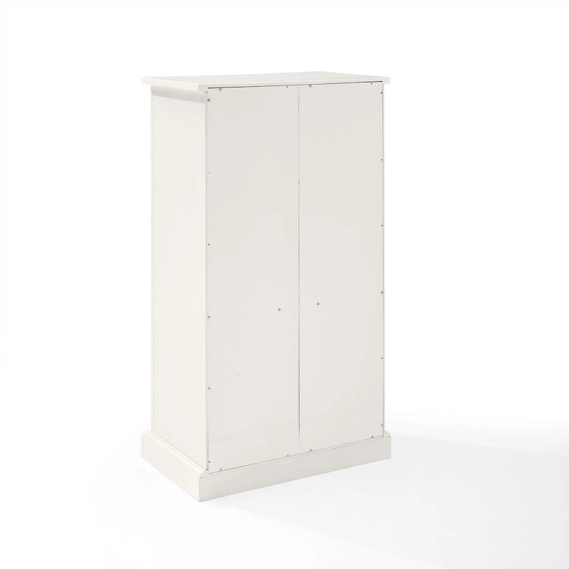 Crosley Seaside Distressed White Accent Cabinet