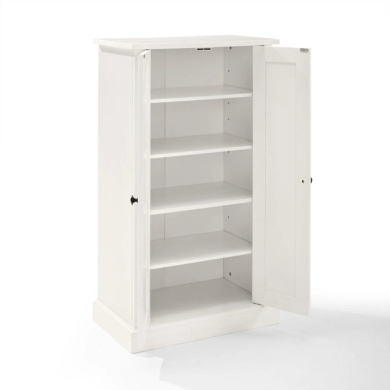 Crosley Seaside Distressed White Accent Cabinet