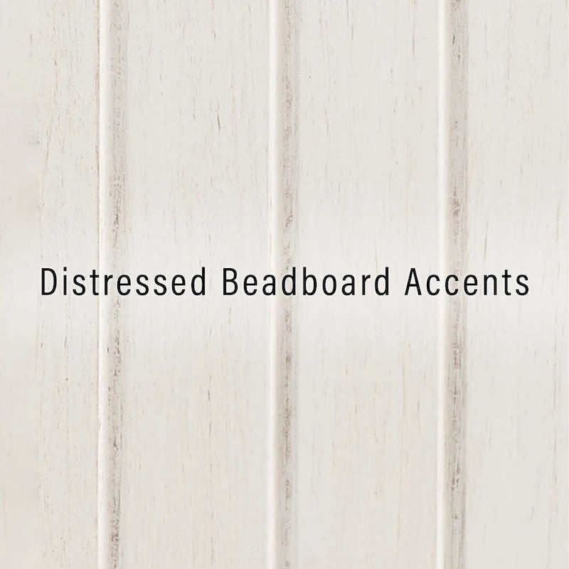 Crosley Seaside Distressed White Accent Cabinet