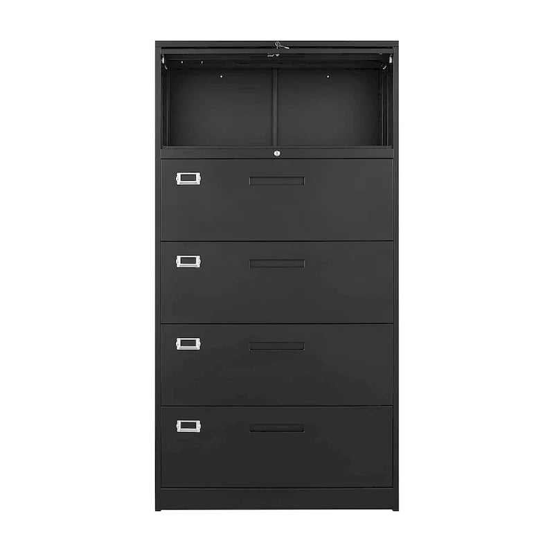 4-Drawer Lateral File Cabinet with Lock