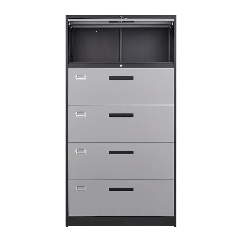 4-Drawer Lateral File Cabinet with Lock