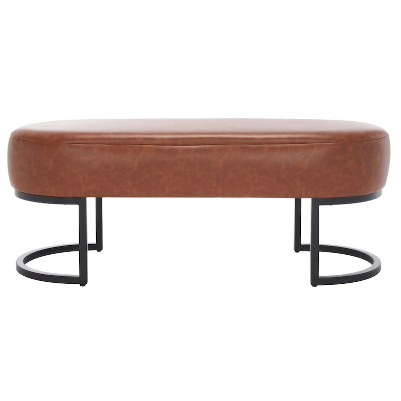 SAFAVIEH Sannie Oval Bench - 50 W x 20 D x 19 H - 50Wx20Dx19H