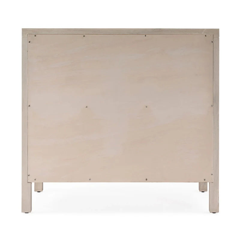 Antique Taupe 3-Drawer Wood Dresser