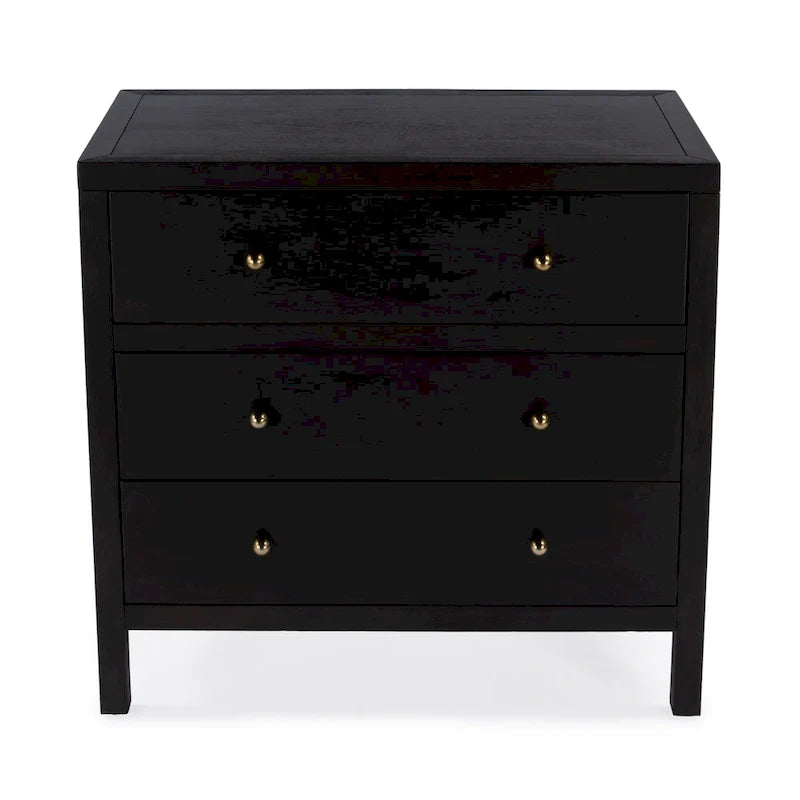 Antique Taupe 3-Drawer Wood Dresser