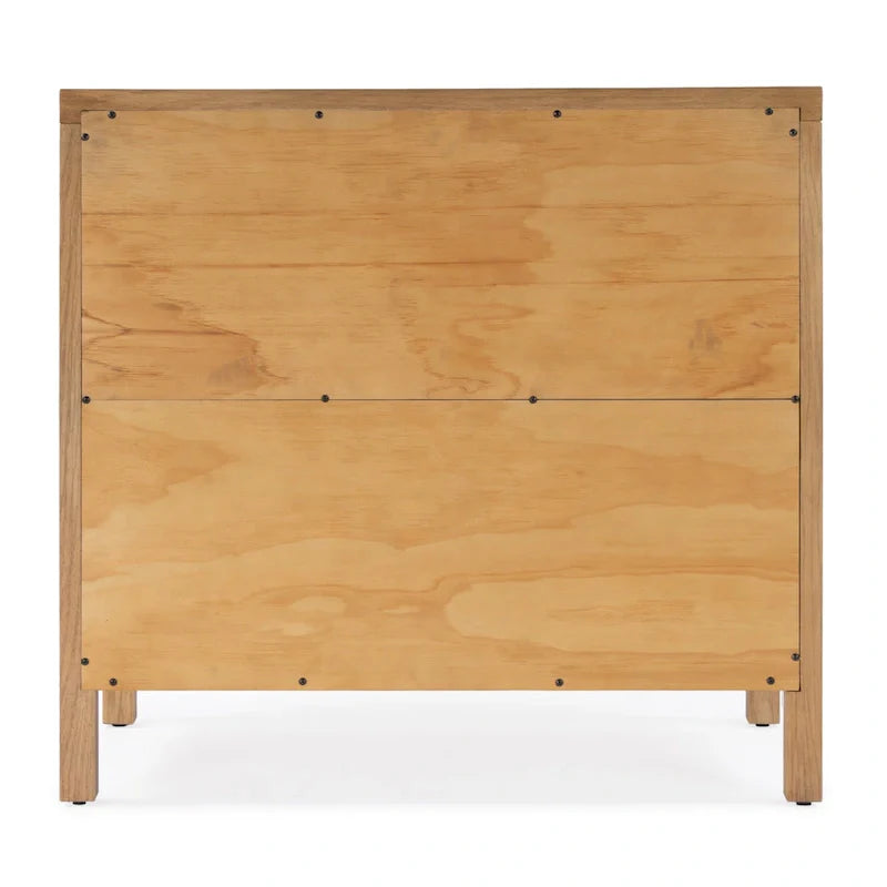 Antique Taupe 3-Drawer Wood Dresser