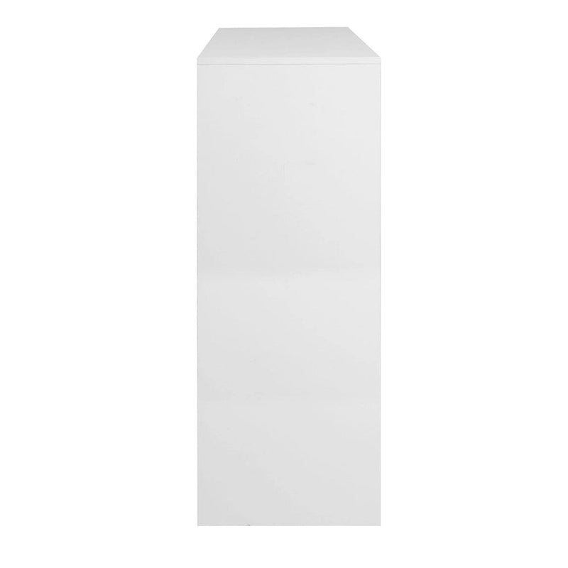 Freestanding Shoe Rack Organizer with 2 Shutter Doors and Adjustable Storage Shelf