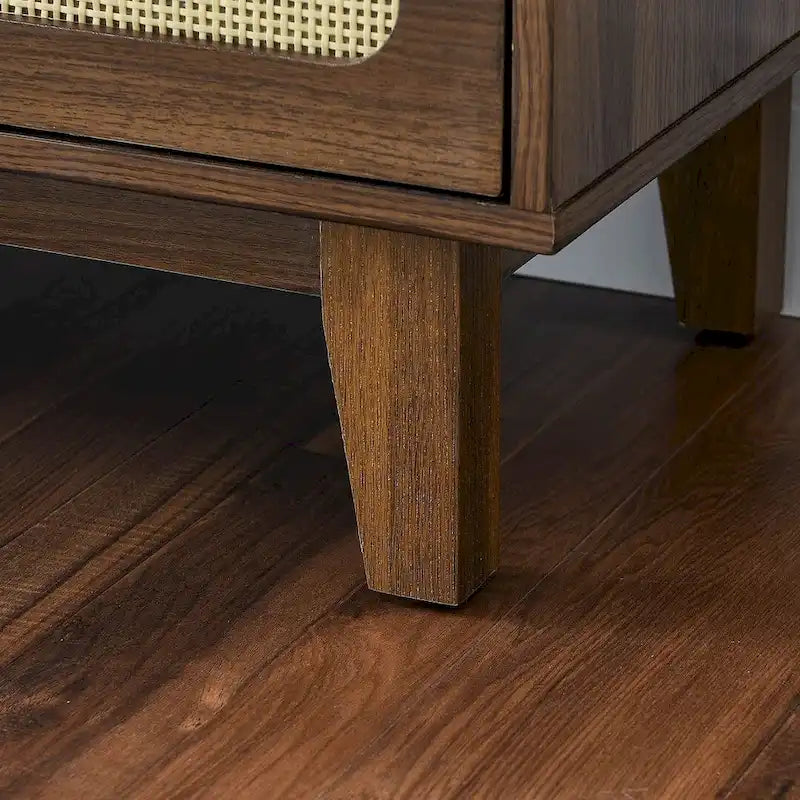 6-Drawer Rattan Wood Dresser