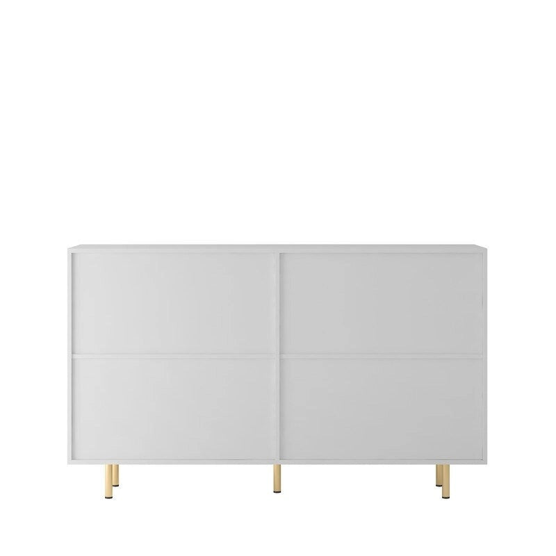 56.69W Modern Cabinet with Storage and Adjustable Shelves - N/A
