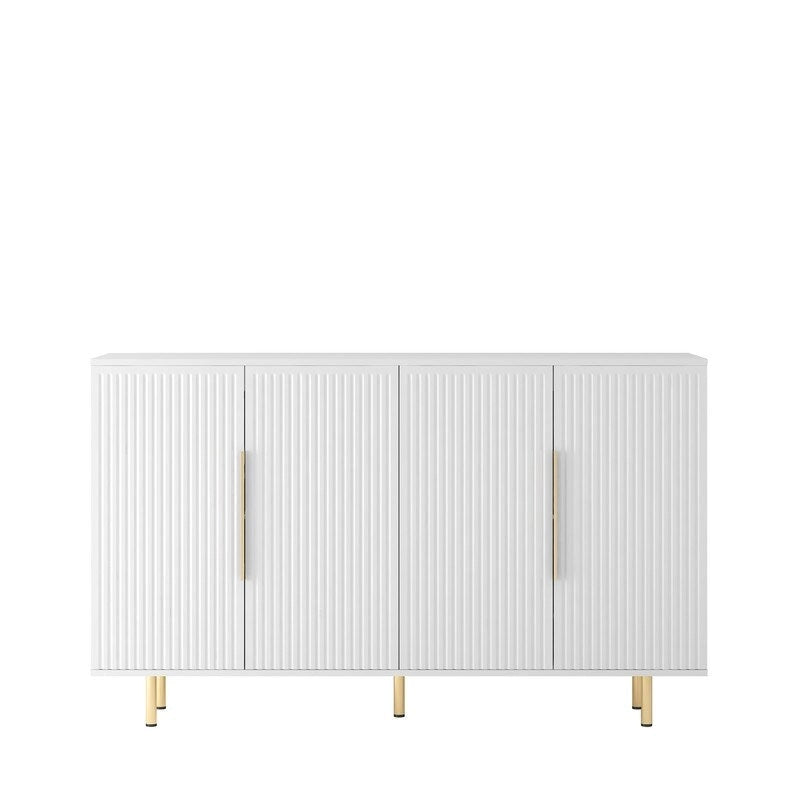 56.69W Modern Cabinet with Storage and Adjustable Shelves - N/A