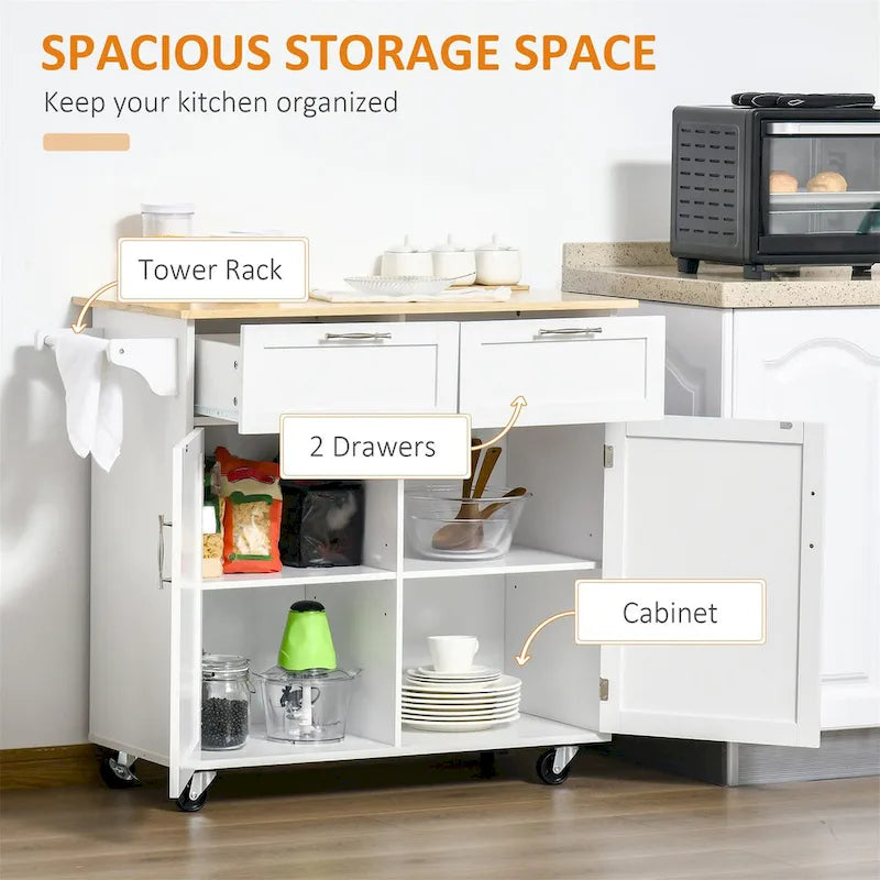 41 Modern Rolling Kitchen Island on Wheels