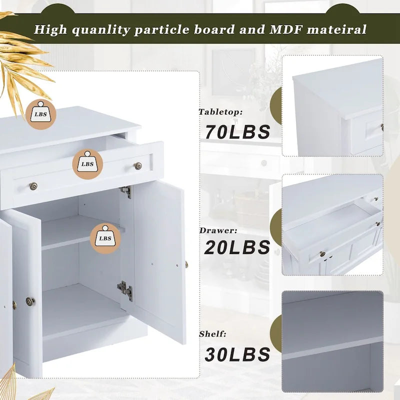 Kitchen Sideboard Storage Buffet Cabinet with 2 Drawers
