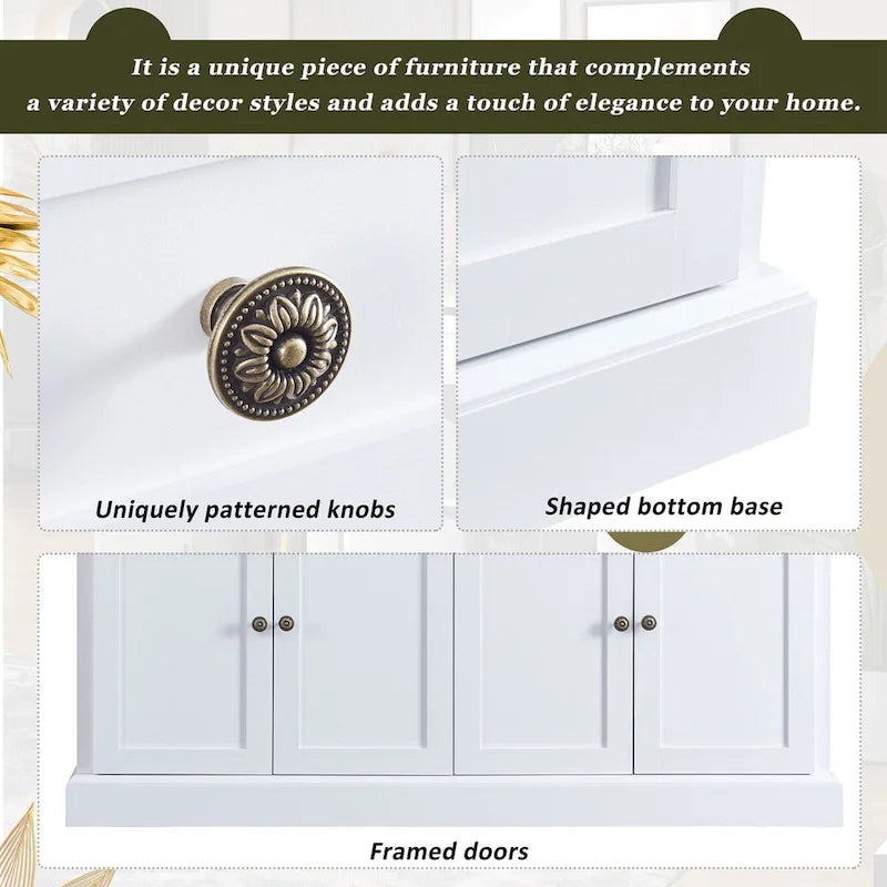 Kitchen Sideboard Storage Buffet Cabinet with 2 Drawers