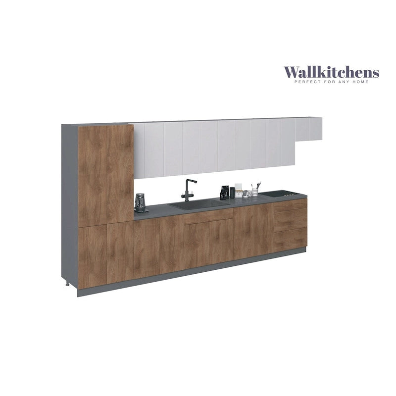 Kitchen Imperial Collection Natural Teak & Black Color Base Size 15Ft Wide - 174x24