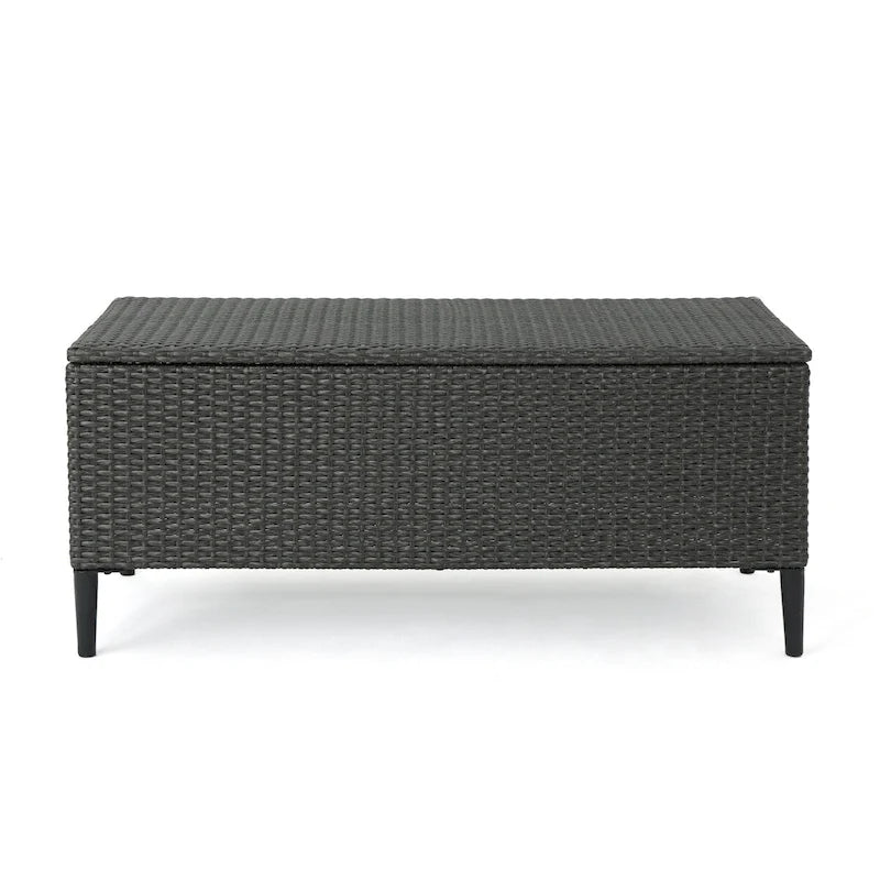 Rattan Storage Bench