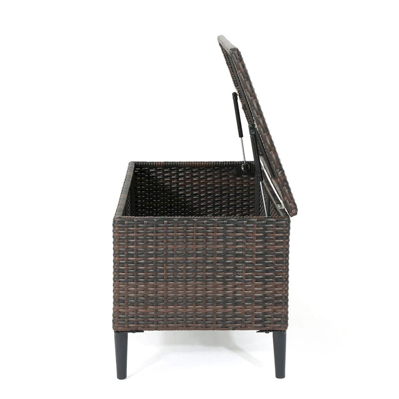 Rattan Storage Bench