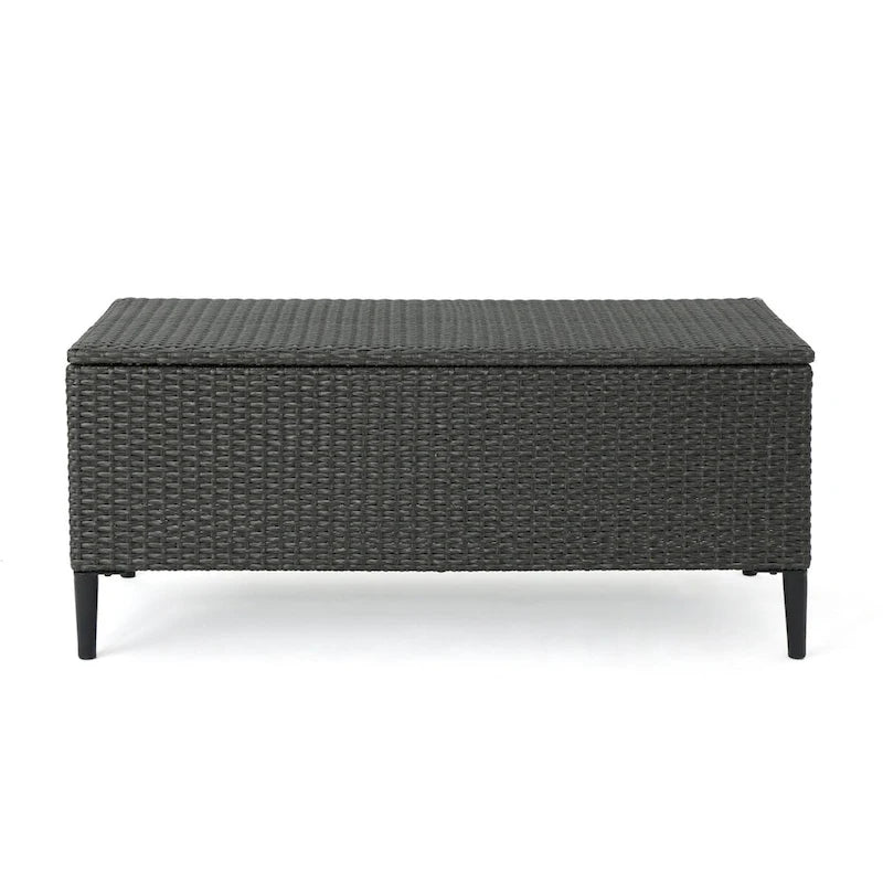 Rattan Storage Bench