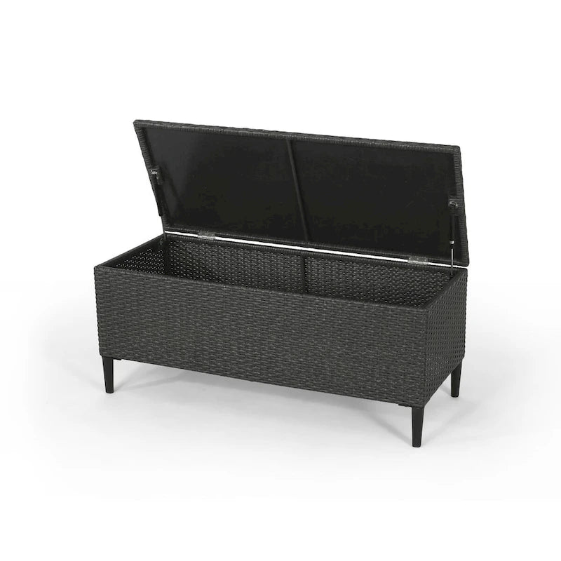 Rattan Storage Bench
