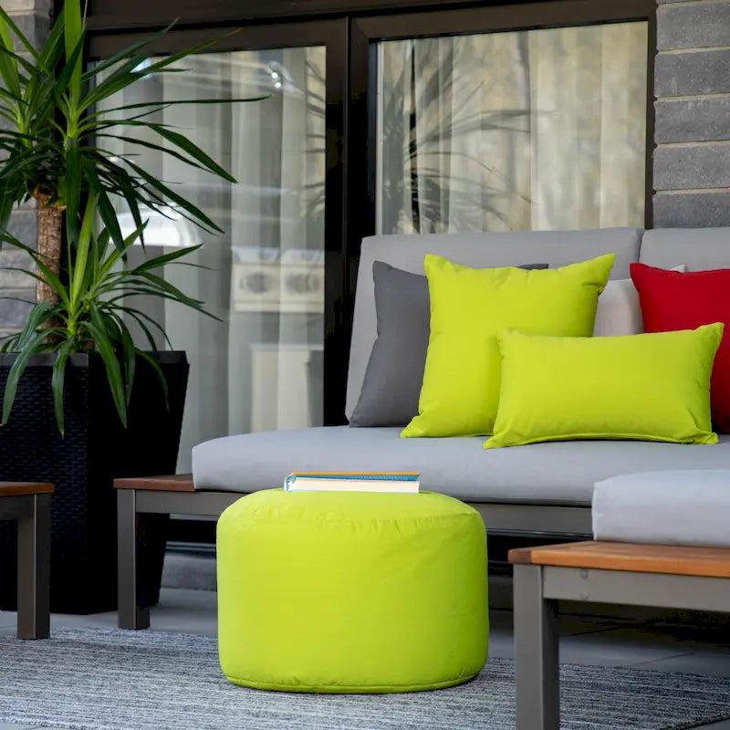 Waterproof Ottoman Pouf - Indoor/Outdoor - Multiple Colors Available