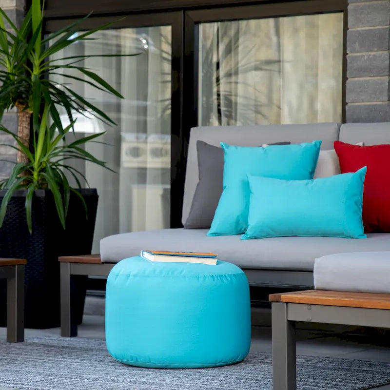 Waterproof Ottoman Pouf - Indoor/Outdoor - Multiple Colors Available