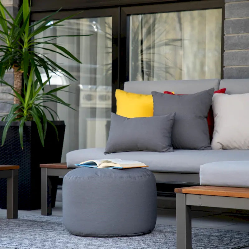 Waterproof Ottoman Pouf - Indoor/Outdoor - Multiple Colors Available