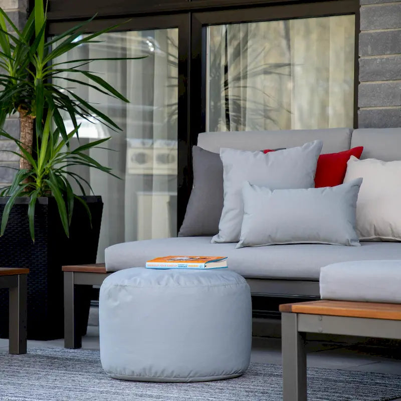 Waterproof Ottoman Pouf - Indoor/Outdoor - Multiple Colors Available