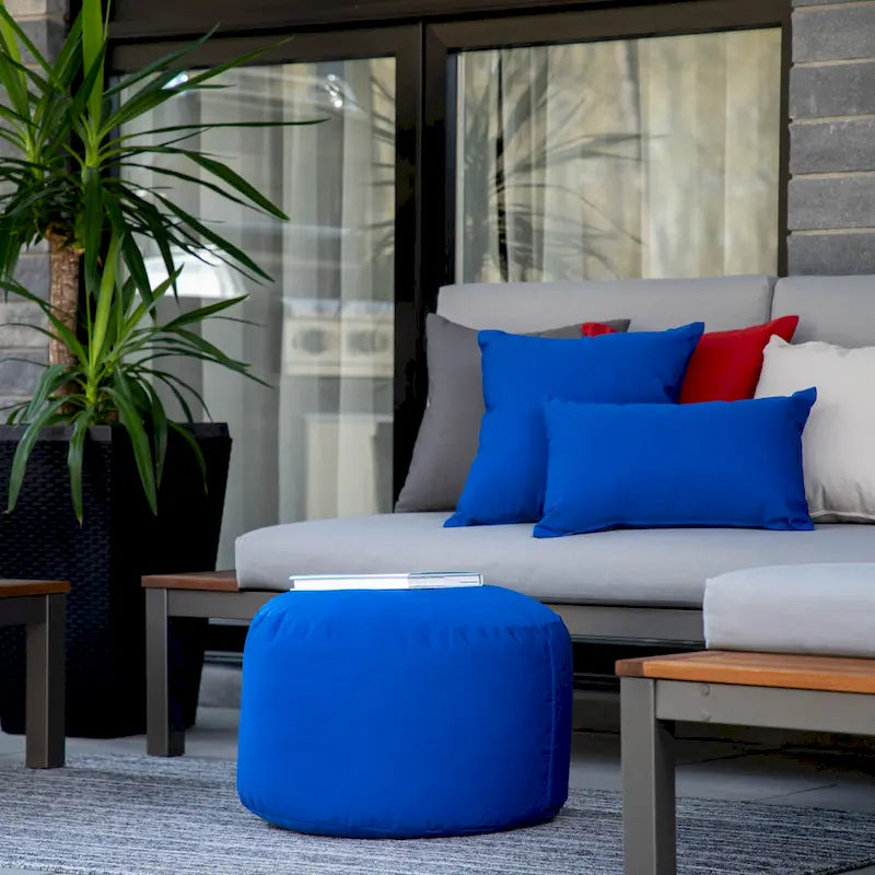 Waterproof Ottoman Pouf - Indoor/Outdoor - Multiple Colors Available