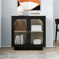 2 Storage Cabinet with Glass Door for Living Room,Dining Room,Study