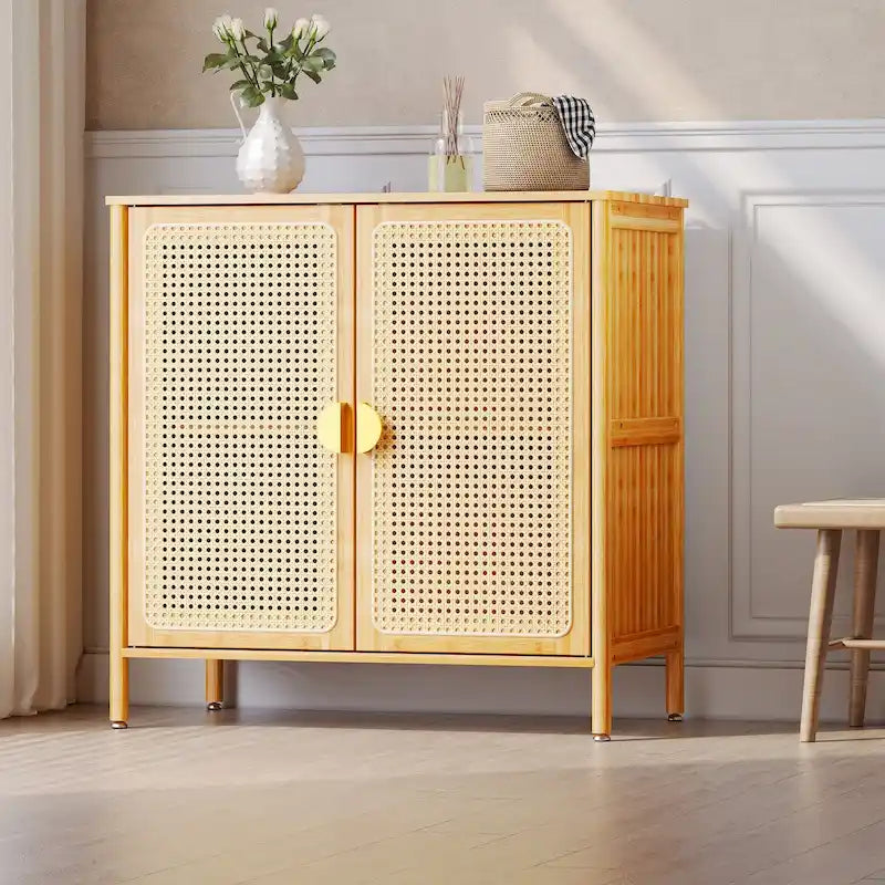 VredHom 2-Door Buffet Sideboard Storage Cabinet - 31.9 in W * 16.1 in D * 31.1 in H