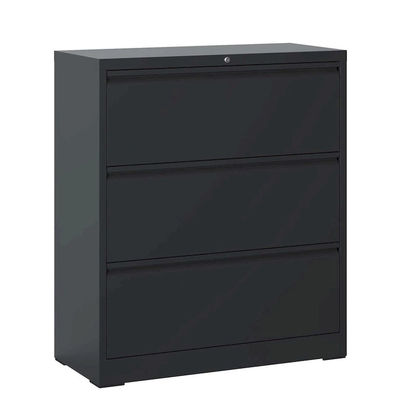 3-Drawer Metal Filing Cabinet with Lock for Home Office