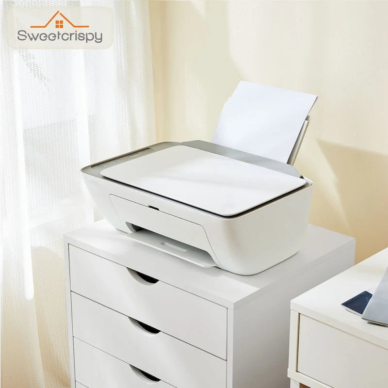 5 Drawer Chest - Storage Cabinets Dressers Wood Dresser Cabinet with Wheels Mobile Organizer Drawers for Office