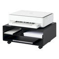 Yamazaki Home Rolling Printer Stand, Steel, Holds 59.4 lbs, Minimal Assembly - L 14.57 x W 18.9 x H 7.48 inches