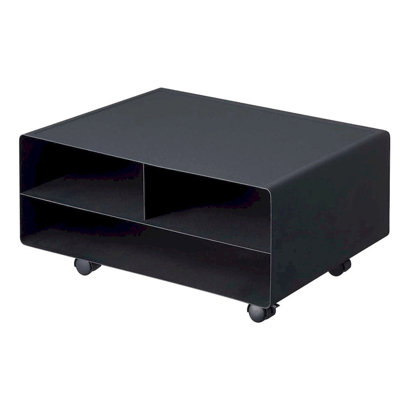Yamazaki Home Rolling Printer Stand, Steel, Holds 59.4 lbs, Minimal Assembly - L 14.57 x W 18.9 x H 7.48 inches