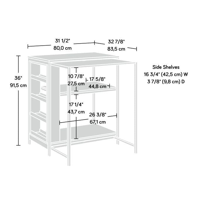 Kitchen Island Baltic Oak/white