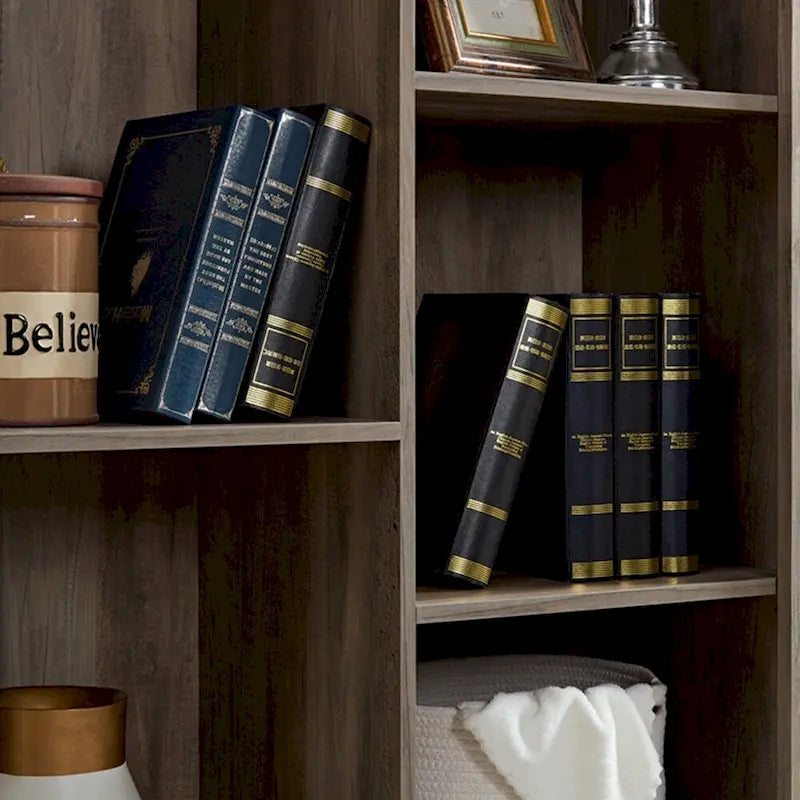 Barn Door Wood Tall Storage Cabinet