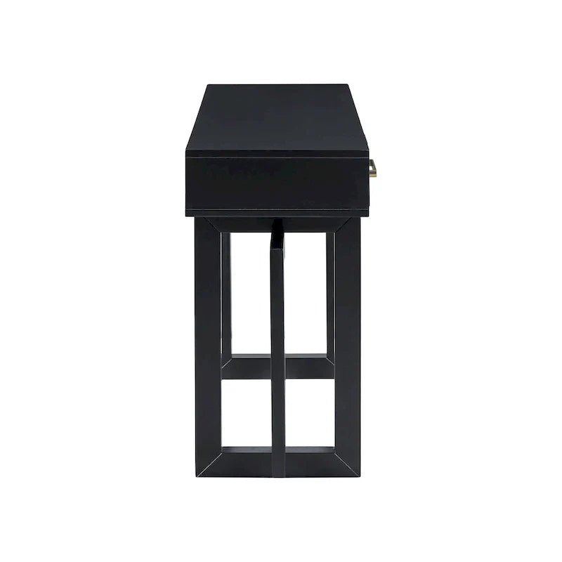 Console Table with Three Drawers and Bottom Shelf