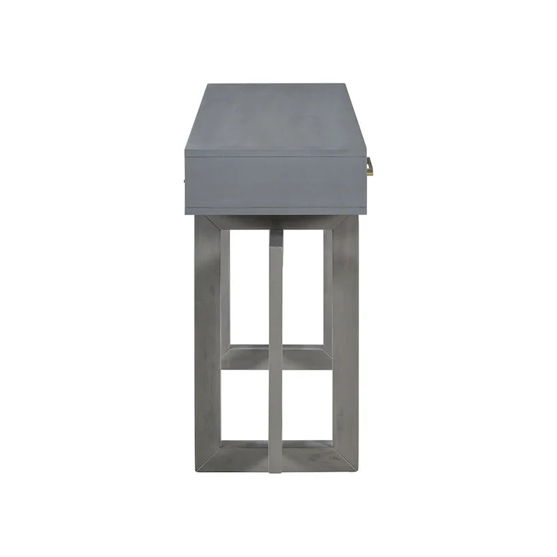 Console Table with Three Drawers and Bottom Shelf