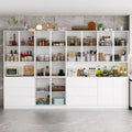 Modular Buffet and Display Cabinet - Modular Design in Pristine White