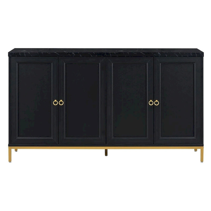 59.30Faux Marble Top and Ample Storage Buffets/Sideboard for Dining Room