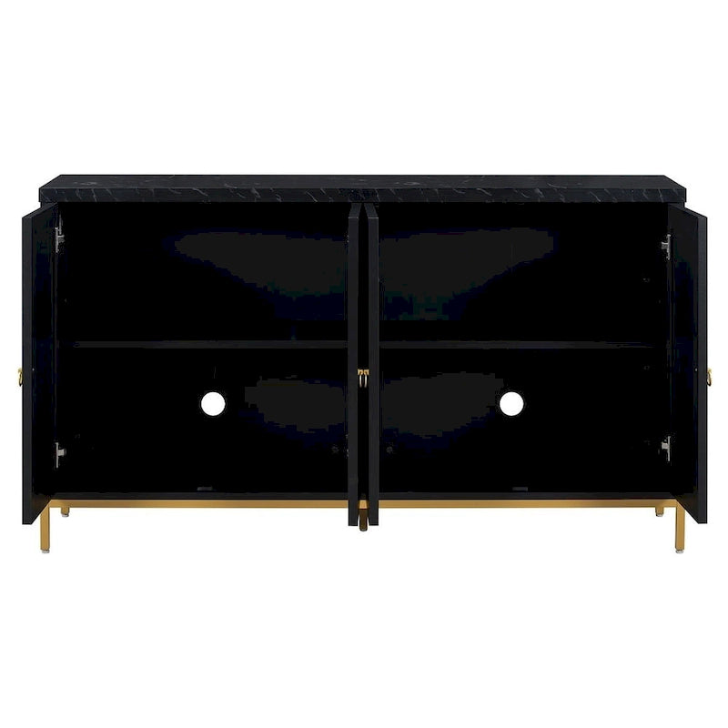 59.30Faux Marble Top and Ample Storage Buffets/Sideboard for Dining Room