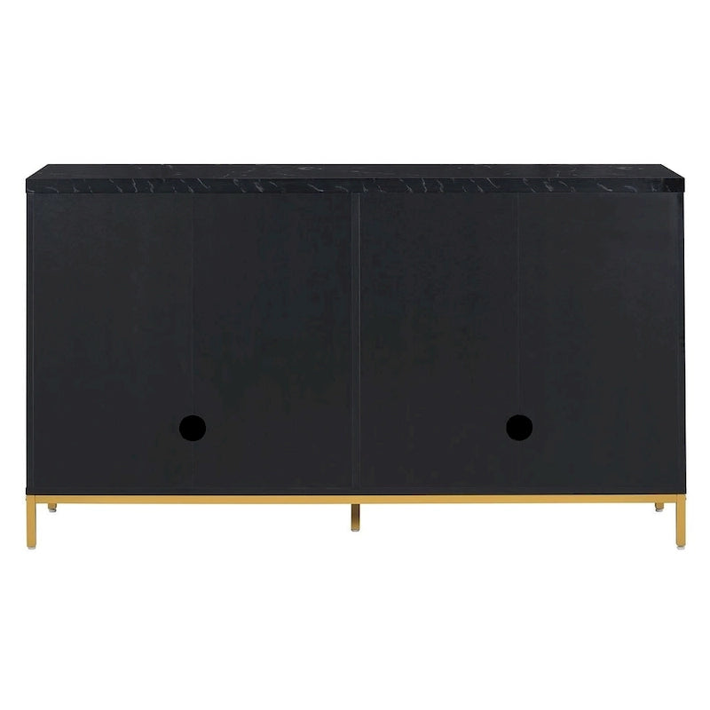 59.30Faux Marble Top and Ample Storage Buffets/Sideboard for Dining Room