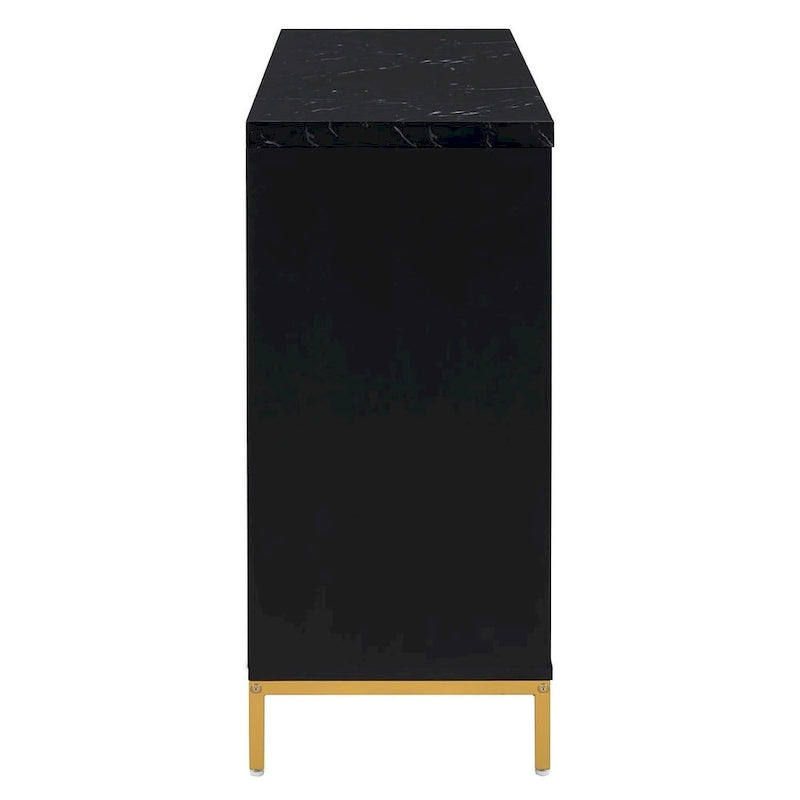 59.30Faux Marble Top and Ample Storage Buffets/Sideboard for Dining Room