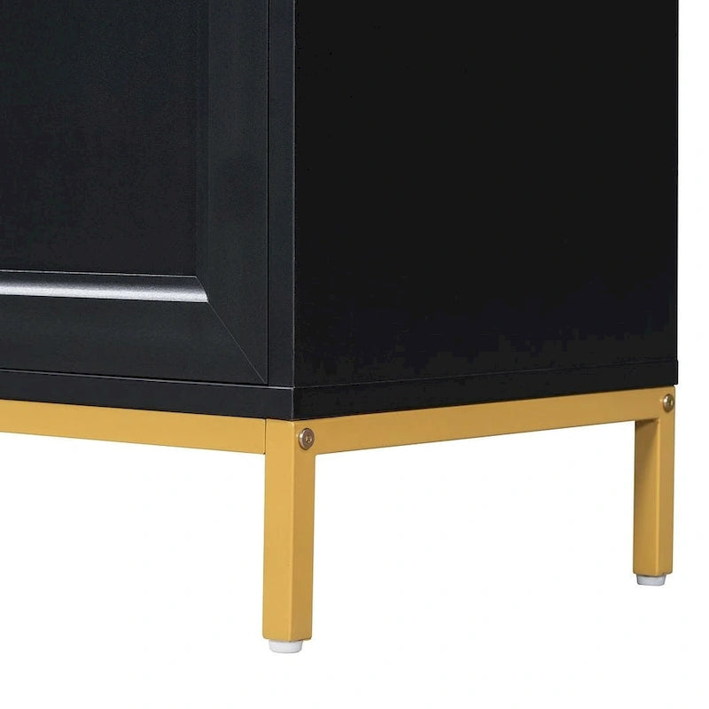 59.30Faux Marble Top and Ample Storage Buffets/Sideboard for Dining Room