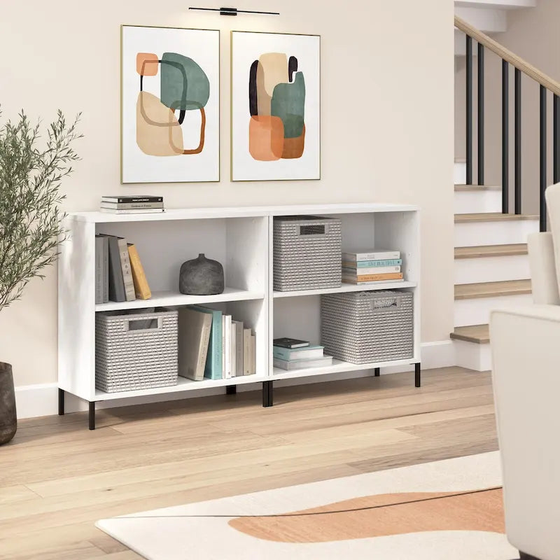 Essence 2 Shelf Bookcase Storage Organizer by Bush Furniture