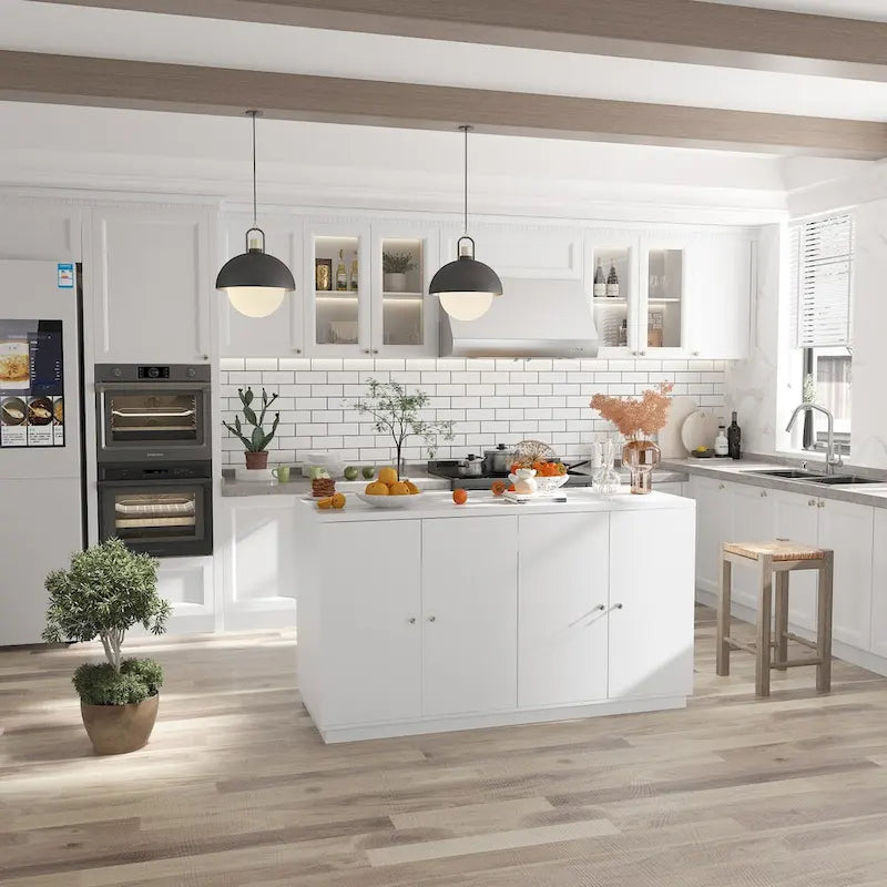 White Sideboard with Ample Organizing Compartments for the Modern Home - 63