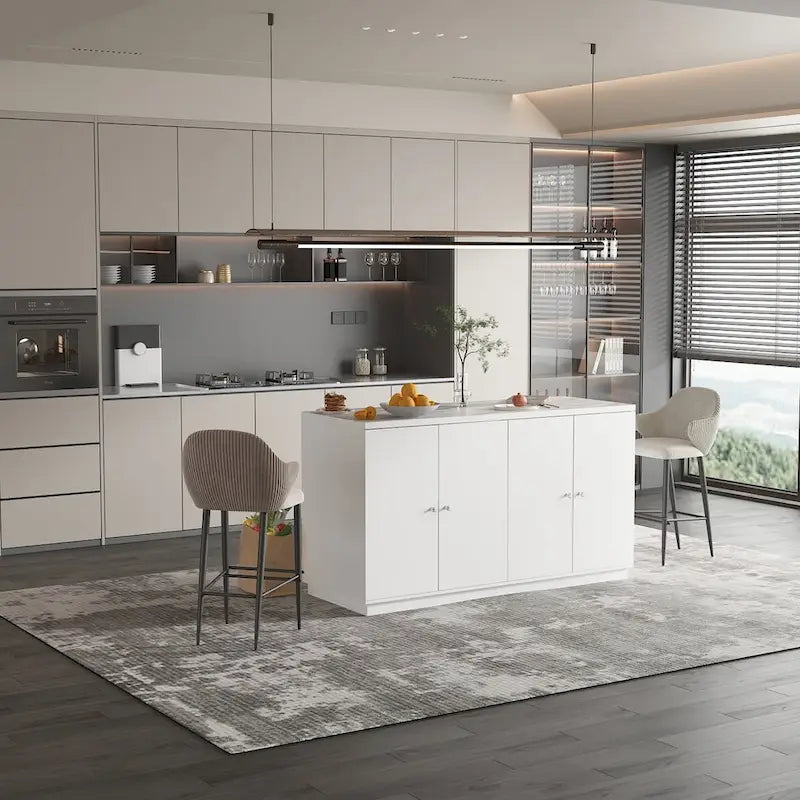 White Sideboard with Ample Organizing Compartments for the Modern Home - 63