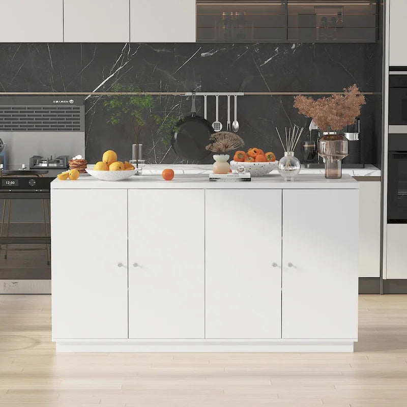 White Sideboard with Ample Organizing Compartments for the Modern Home - 63