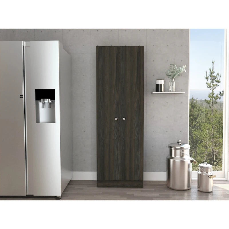 23.6 in. W x 71.1 in. H Freestanding Linen Cabinet with 5 Shelves